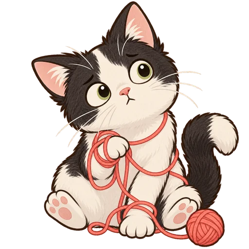 Biscuit, personaje ilustrado de Purrfect Threads.